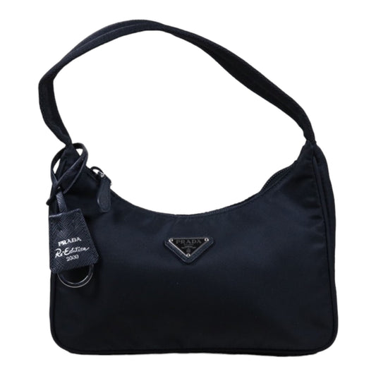 Rank A ｜ PRADA HOBO HandBag Black｜S24030401