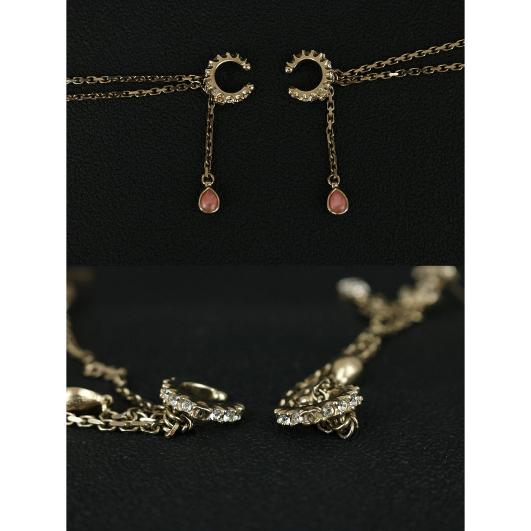 Excellent（Rank SA）｜ CHANEL Coco Mark Rhinestone star Pearl Earrings ｜X25041302