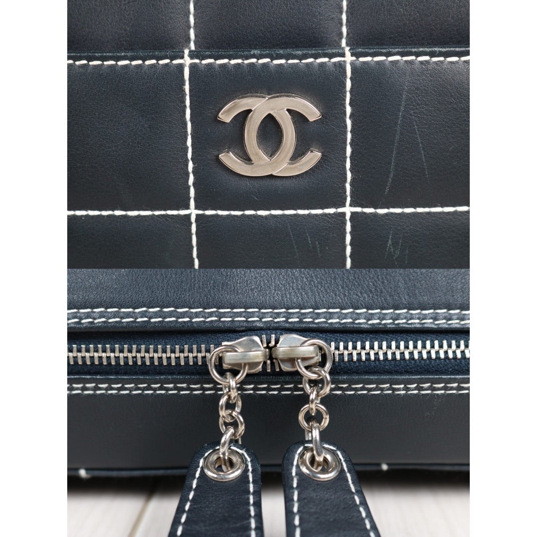 Good ( Rank AB)｜ CHANEL  Calf Leather Shoulder Bag Made In 2002～2003 Year｜S24060401