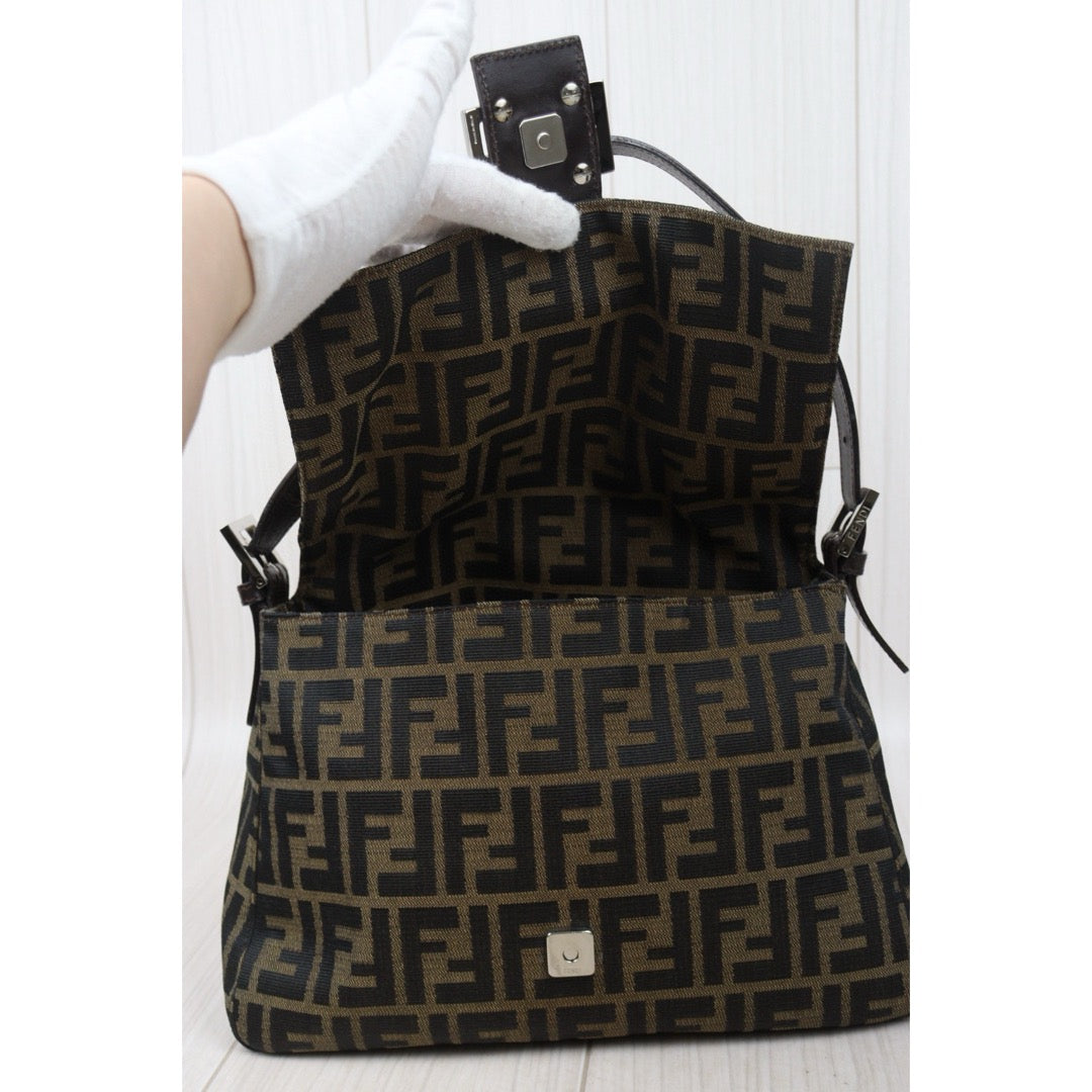 Very Good ( Rank A) ｜ FENDI Zucca Mamma Baguette Shoulder Bag ｜24110737