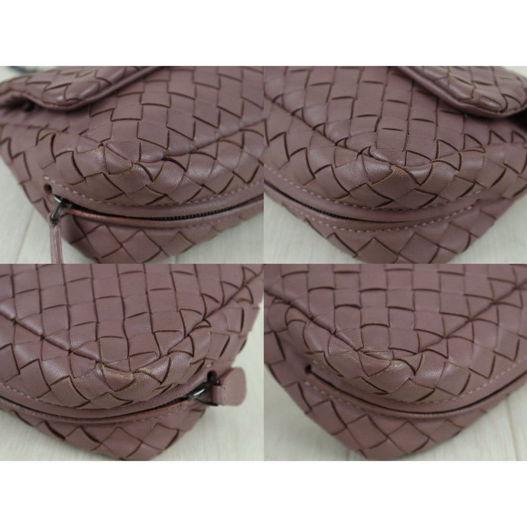 Include Entrupy Certificate of Authenticity｜Good ( Rank AB)｜ Bottega Veneta Lamb Skin Chain Shoulder Bag Cameo Brown｜S26053010