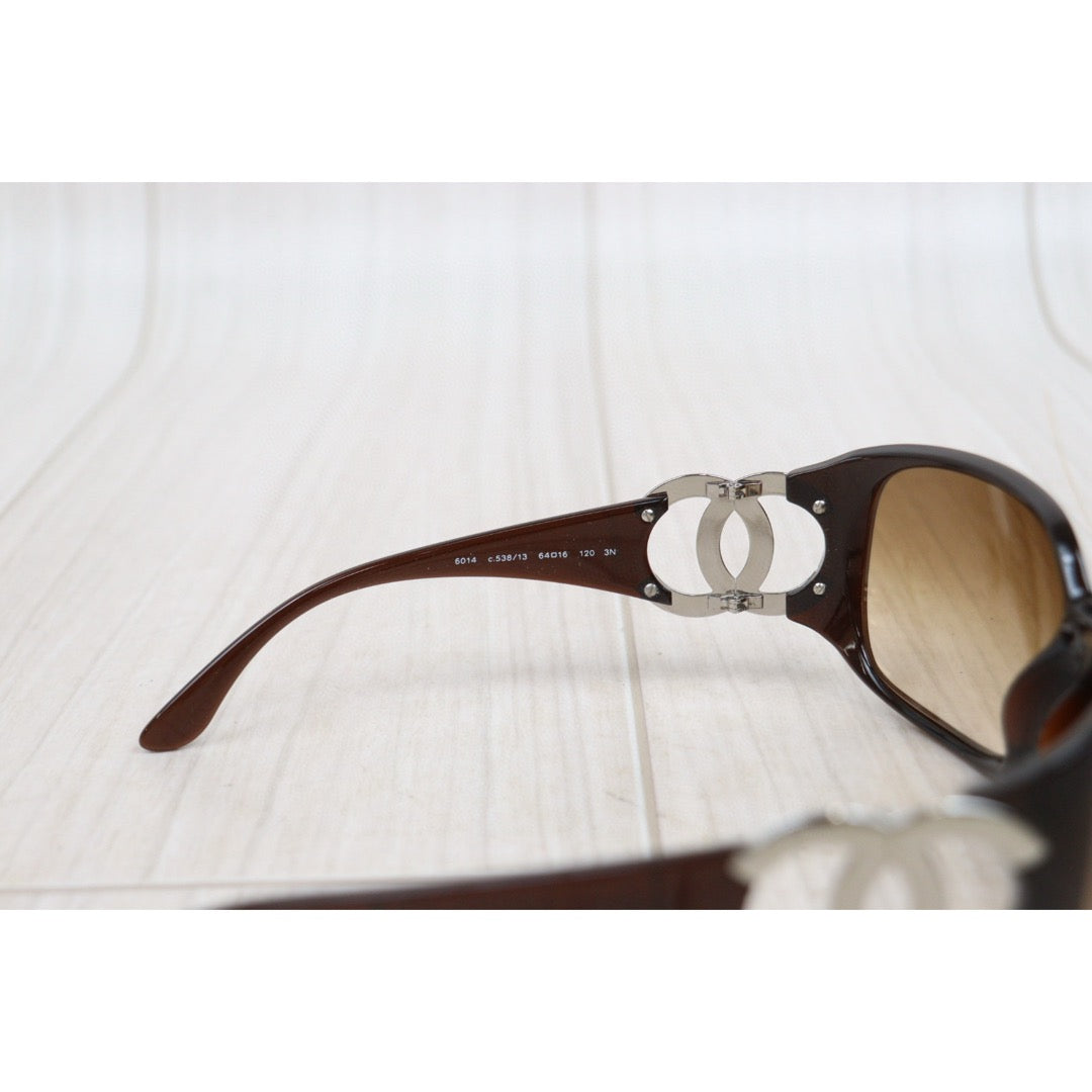 Very Good ( Rank A) ｜CHANEL Coco Mark Sunglasses Brown 64□16 120｜25050234