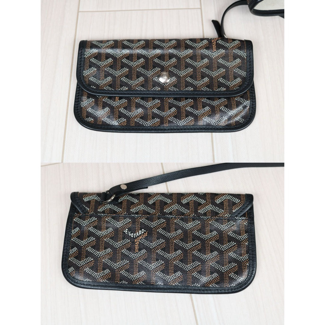 Very Good ( Rank A) ｜ Goyard Saint-Louis PM Tote Bag Black｜S24071438