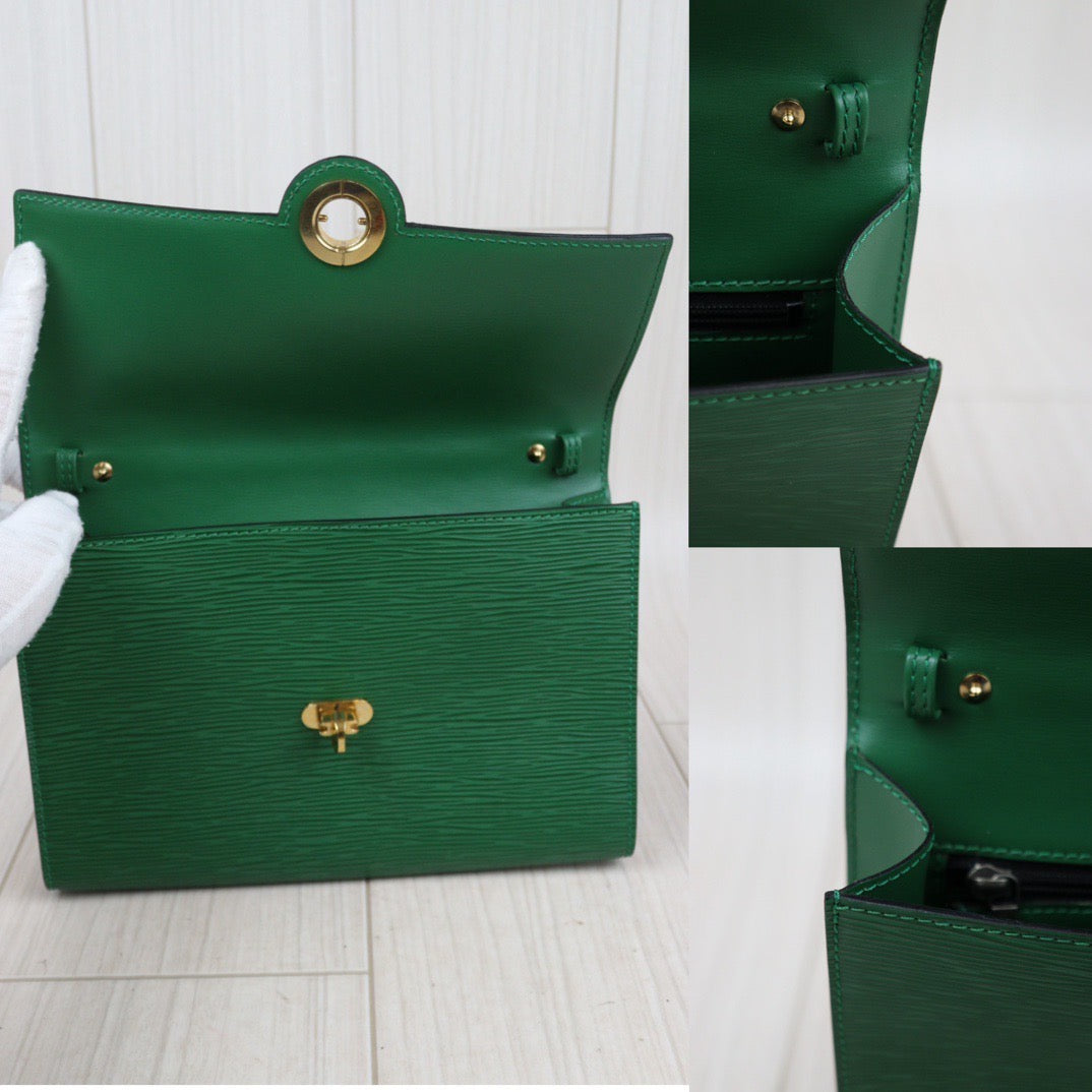 Rank A｜ LV Epi  Shoulder Bag Clutch Bag Green｜23121608
