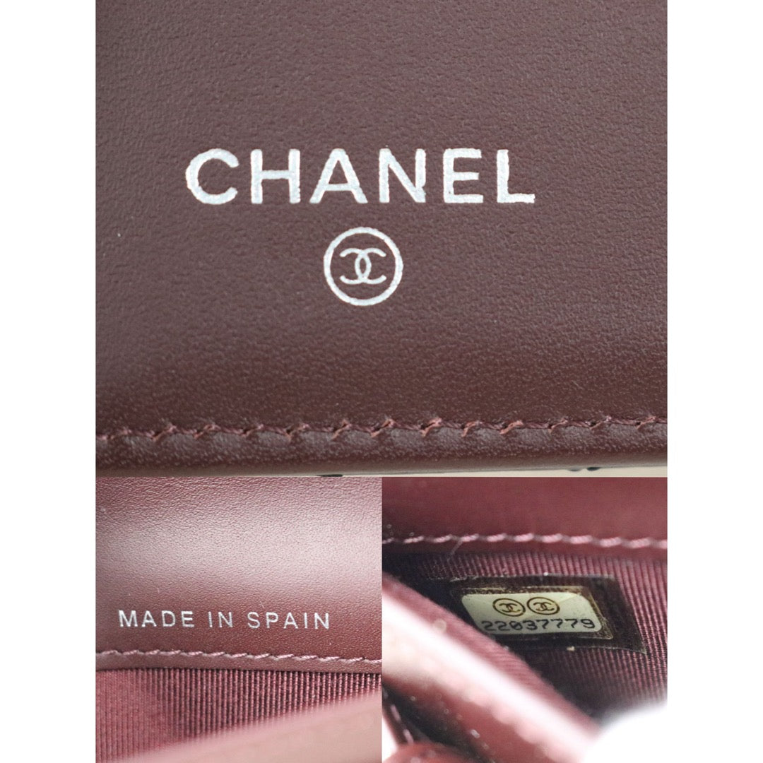 Include Entrupy Certificate of Authenticity｜Very Good ( Rank A)｜CHANEL Caviar Skin Black Long Wallet Made In 2016-2017Year｜X26041306