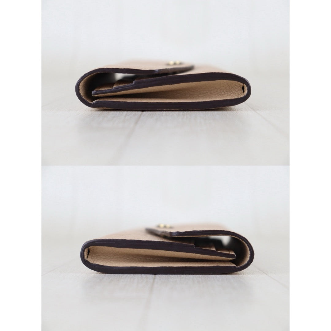 Include Entrupy Certificate of Authenticity｜Very Good ( Rank A)｜ Louis Vuitton Monogram Empreinte Long Wallet Turtledove｜Z26092101