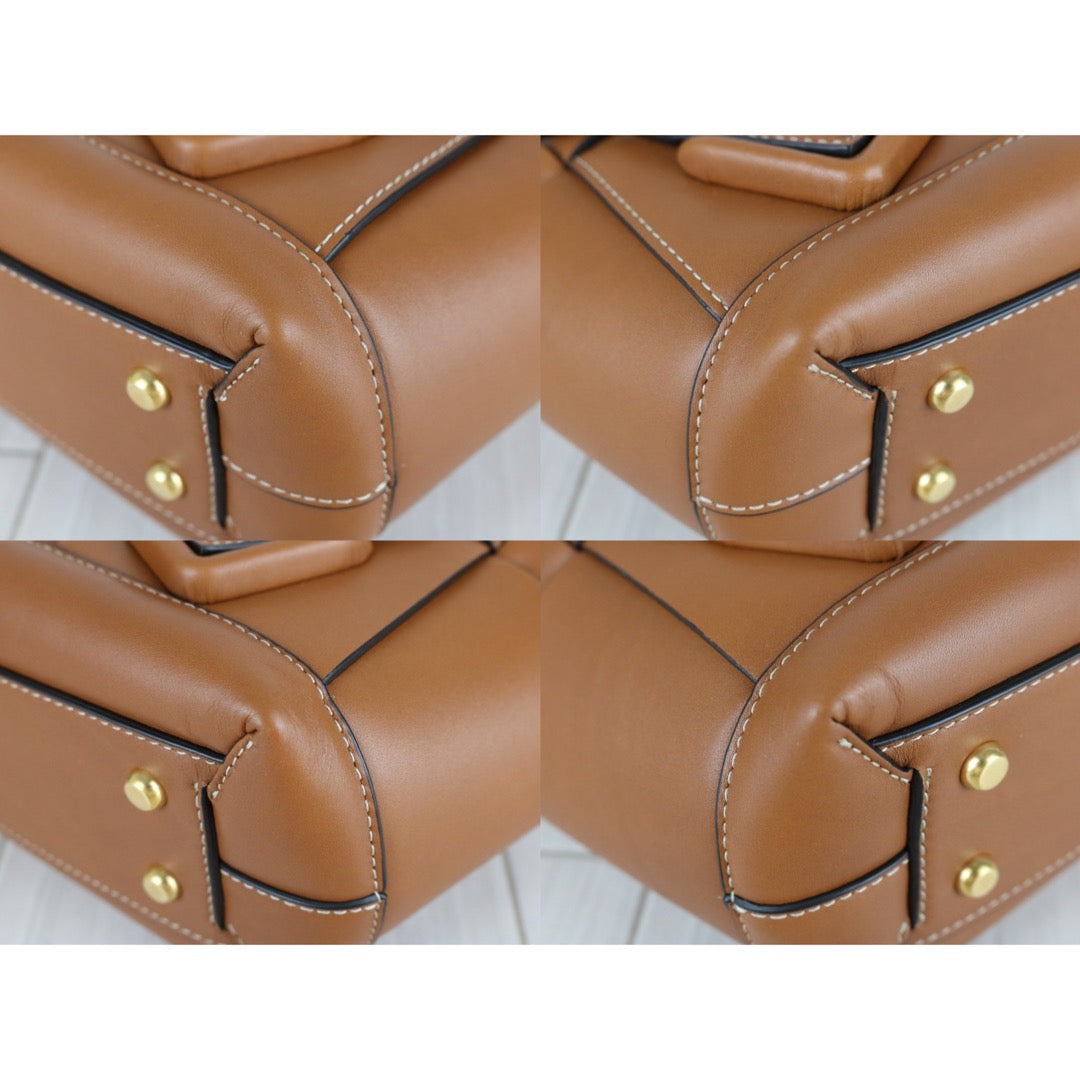 Very Good ( Rank A)｜ Bottega Veneta Calf Leather Arcoe33  HandBag Caramel｜S25111304