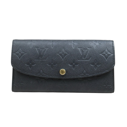 Include Entrupy Certificate of Authenticity｜Good ( Rank AB)｜ Louis Vuitton Monogram Empreinte Emilie Long Wallet Black｜26051402