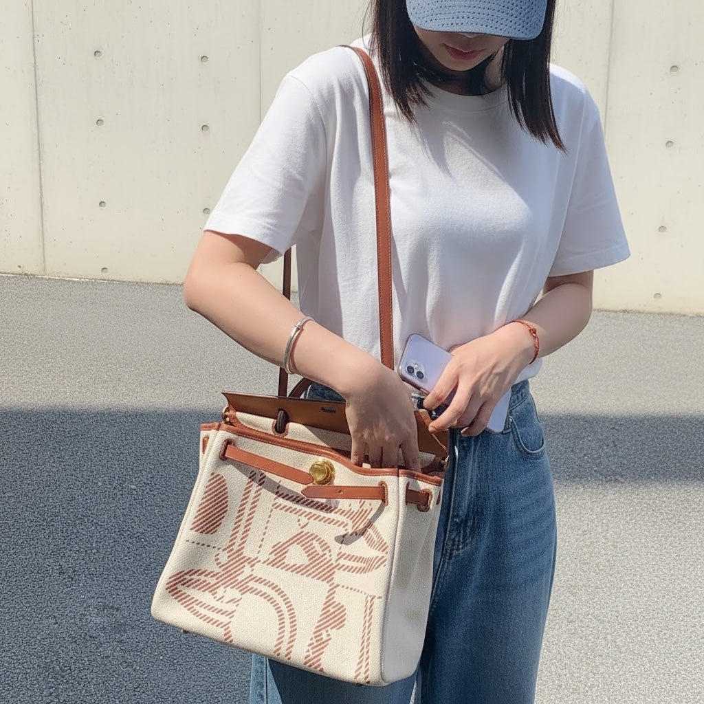 Include Entrupy Certificate of Authenticity｜Very Good ( Rank A)｜ HERMES Herbag Zip 31  Shoulder Bag U Stamp Made In 2022Year｜S26040102