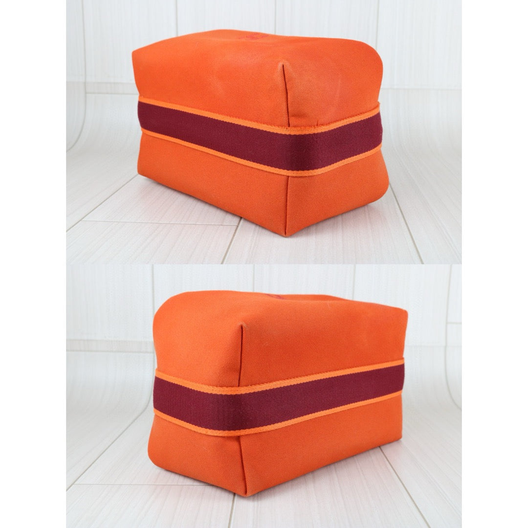 Very Good ( Rank A) ｜ HERMES Bride-A-Brac GM Canvas Orange Handbag｜S25042303