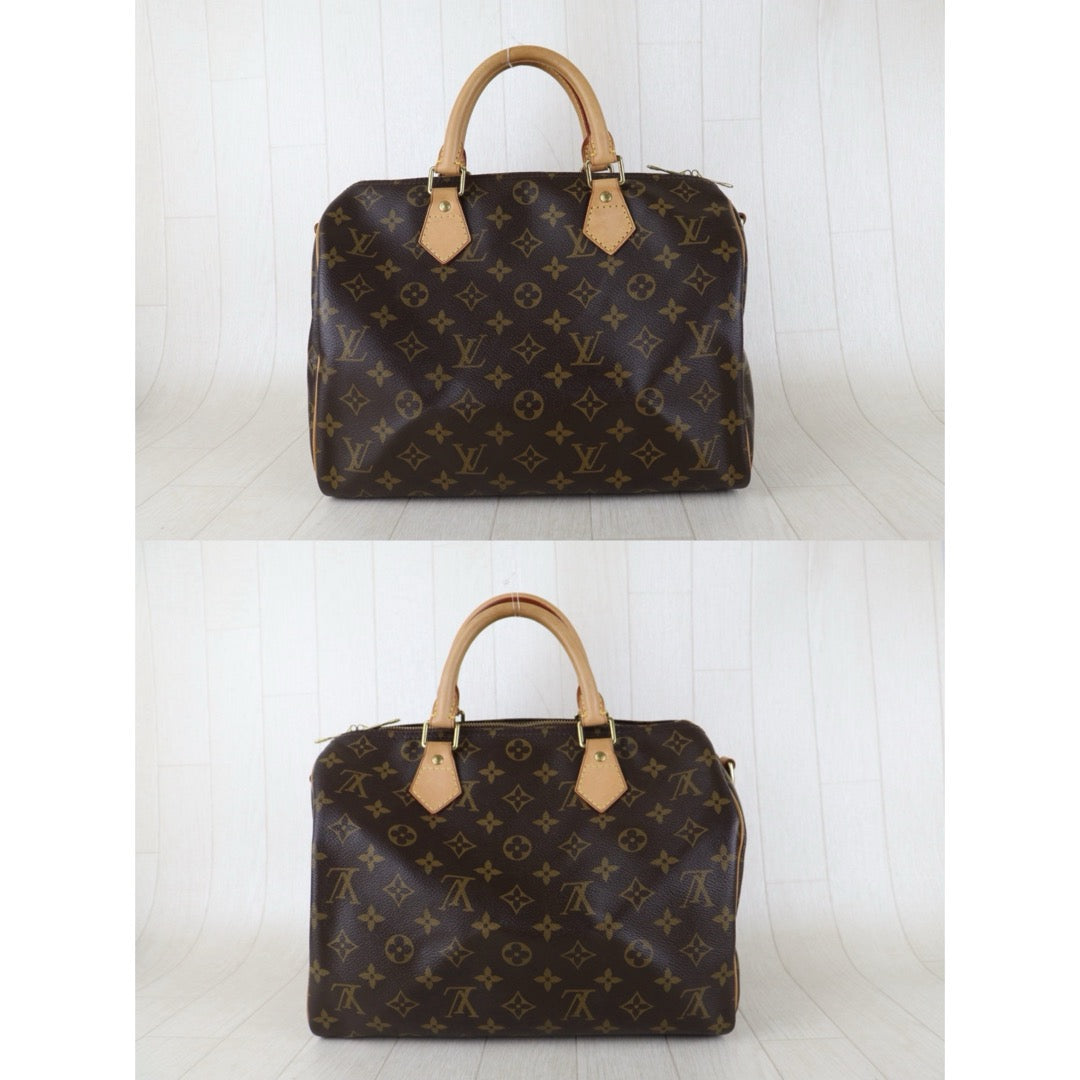 Include Entrupy Certificate of Authenticity｜Good ( Rank AB) ｜ Louis Vuitton Monogram Speedy 30 Hand Bag With Shoulder Strap｜S26072543