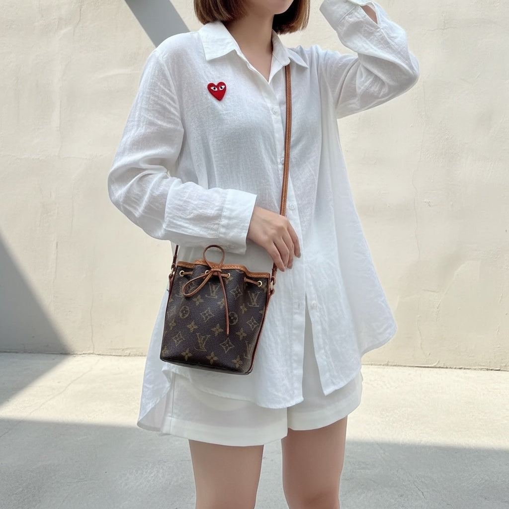 Include Entrupy Certificate of Authenticity｜Good ( Rank AB)｜ Louis Vuitton Monogram  Nano Noe  Shoulder Bag ｜X26041414