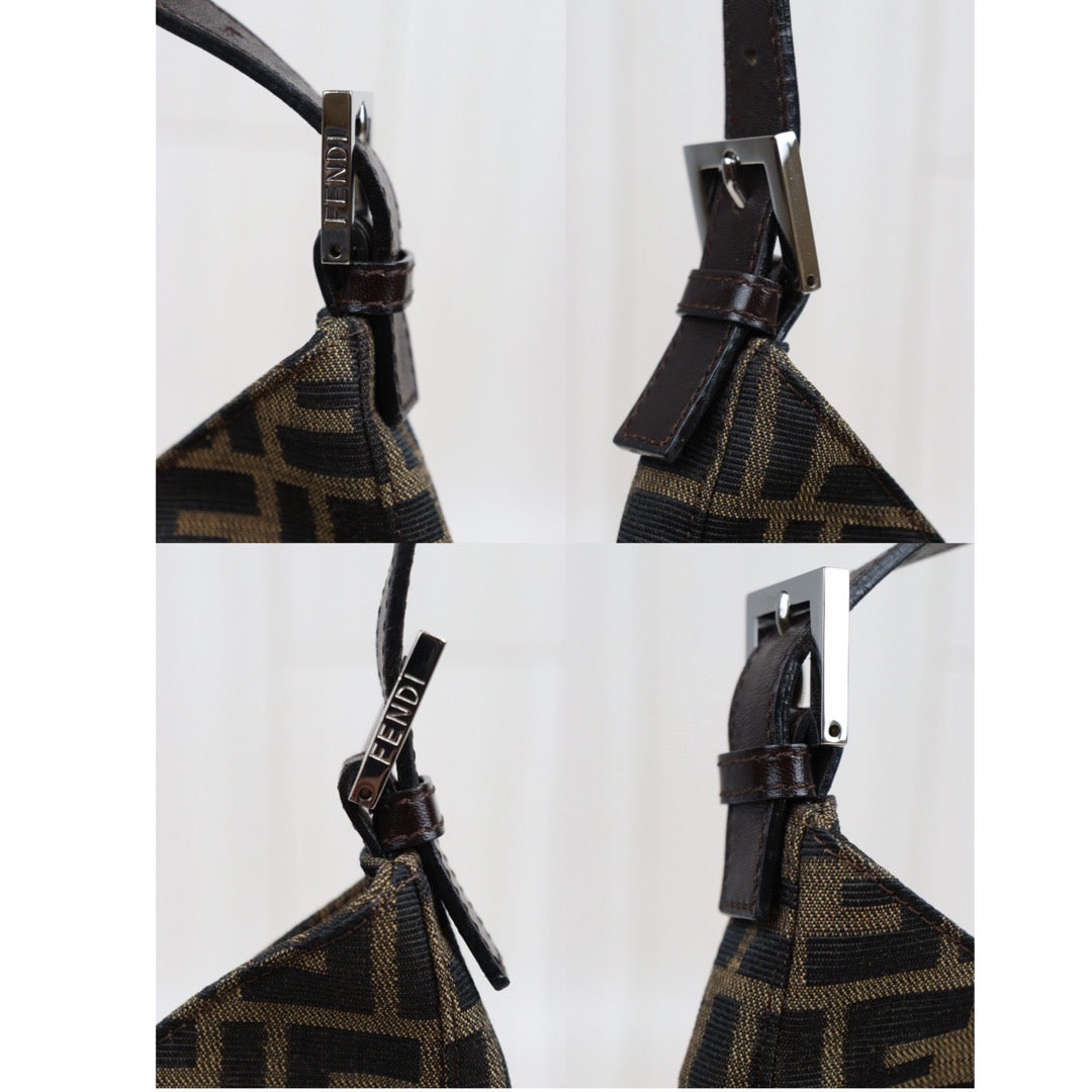 Rank A｜ FENDI Zucca Mamma Shoulder Bag ｜23112314