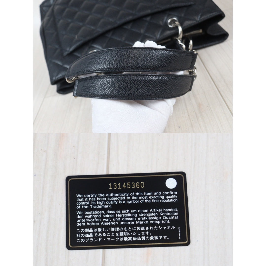 Rank AB ｜ CHANEL Matrasse GST Chain Tote Bag Caviar Skin Black ｜23100609