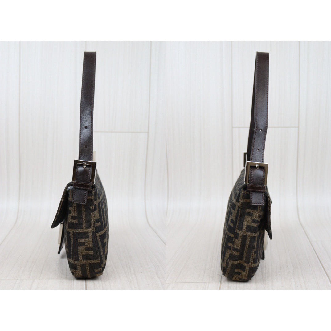 Rank AB｜ FENDI Zucca Mamma Baguette Shoulder Bag｜24030107
