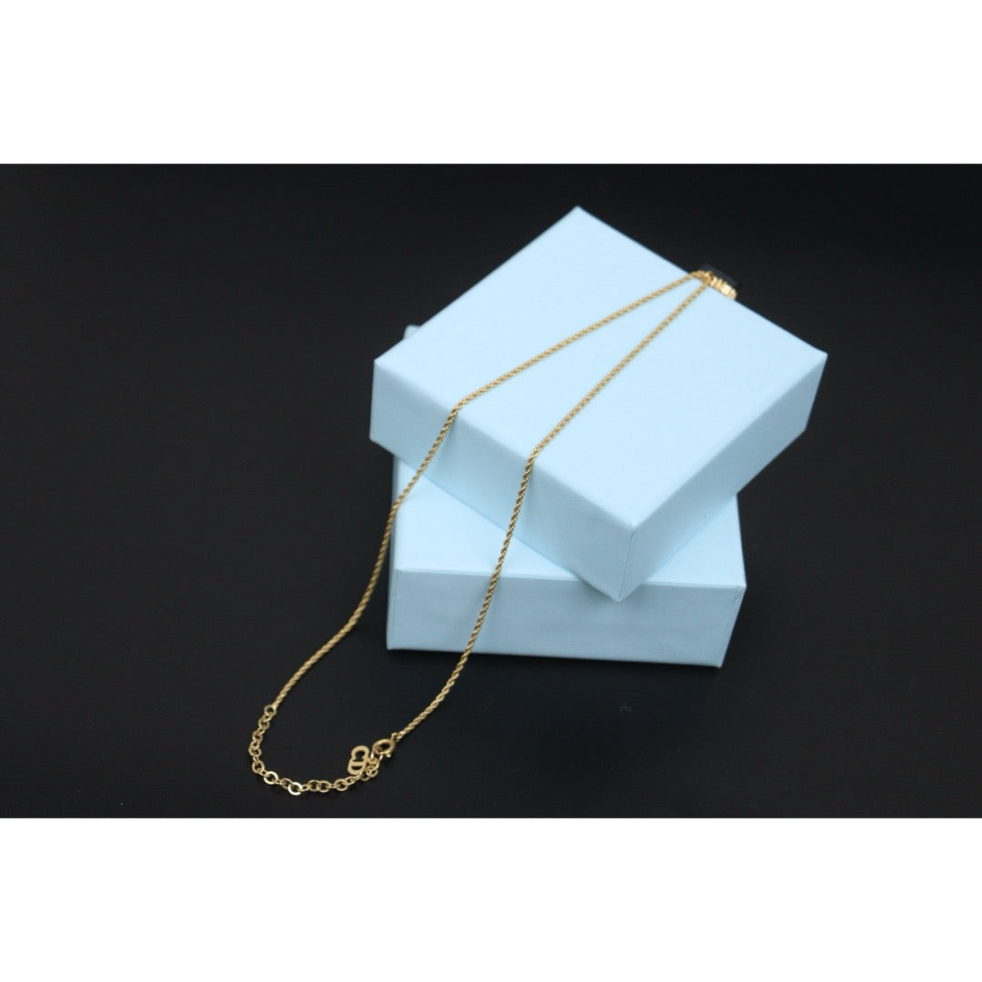 Very Good ( Rank A) ｜ Dior CD Heart Rhinestone Necklace ｜V25121107