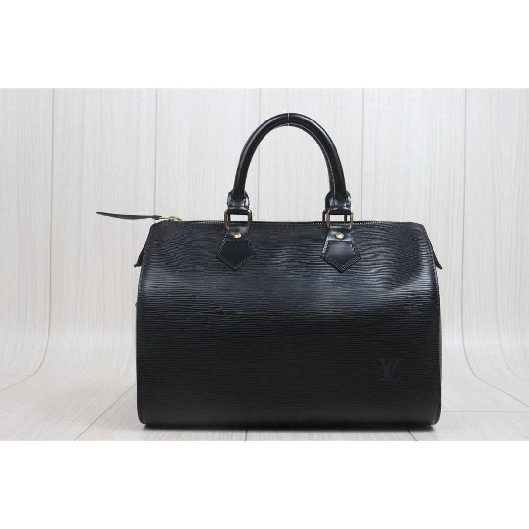 Include Entrupy Certificate of Authenticity｜Good ( Rank AB)｜Louis Vuitton Epi Speedy 25 Hand Bag Black｜26071304