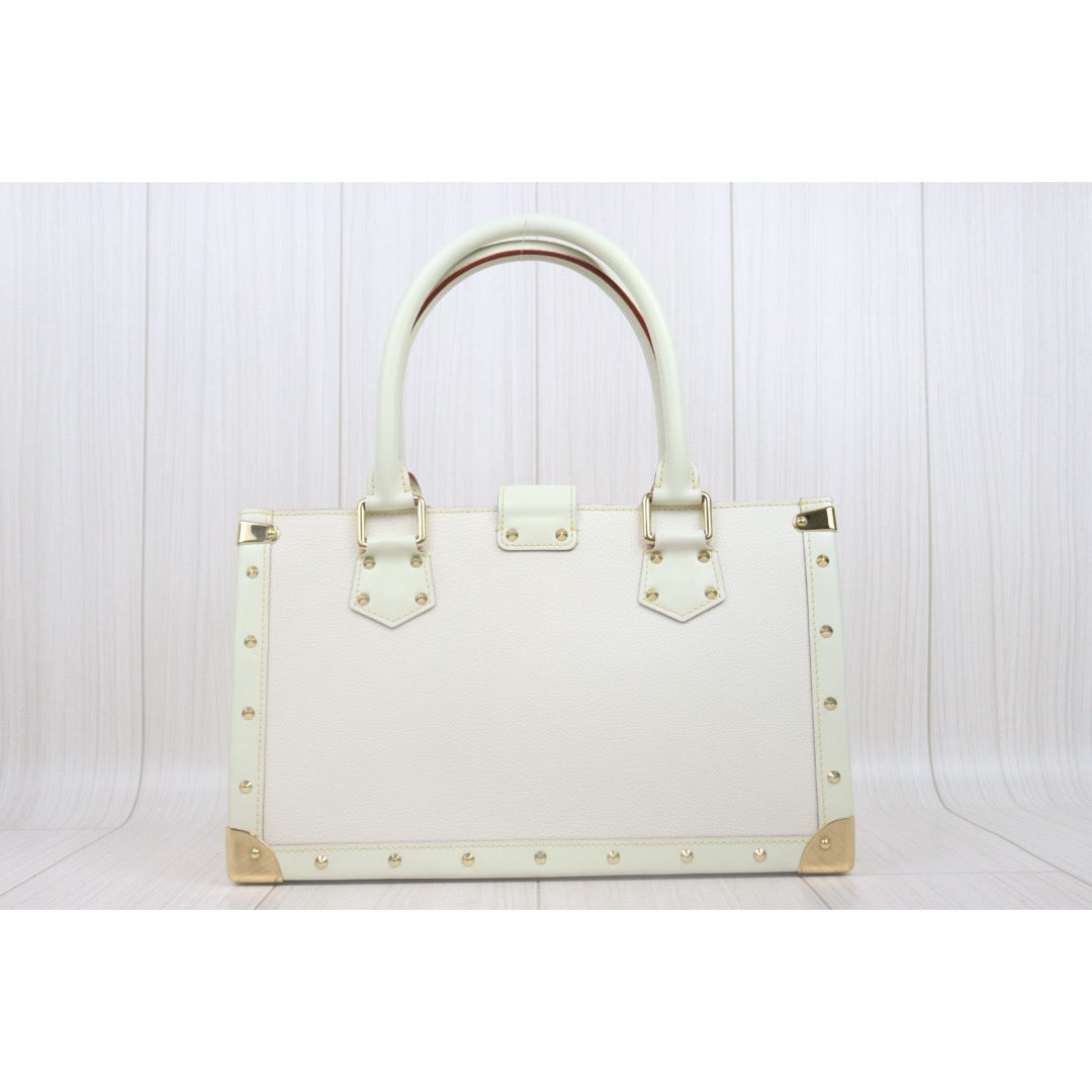 Good ( Rank AB)｜ LV Fabulo Suhari Studded Handbag White ｜Y25072903
