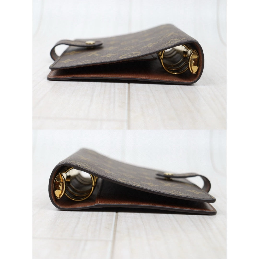 Good ( Rank AB) ｜ LV Monogram Medium Ring Agenda Cover Notebook Cover  IC Chips Model｜Q25021308