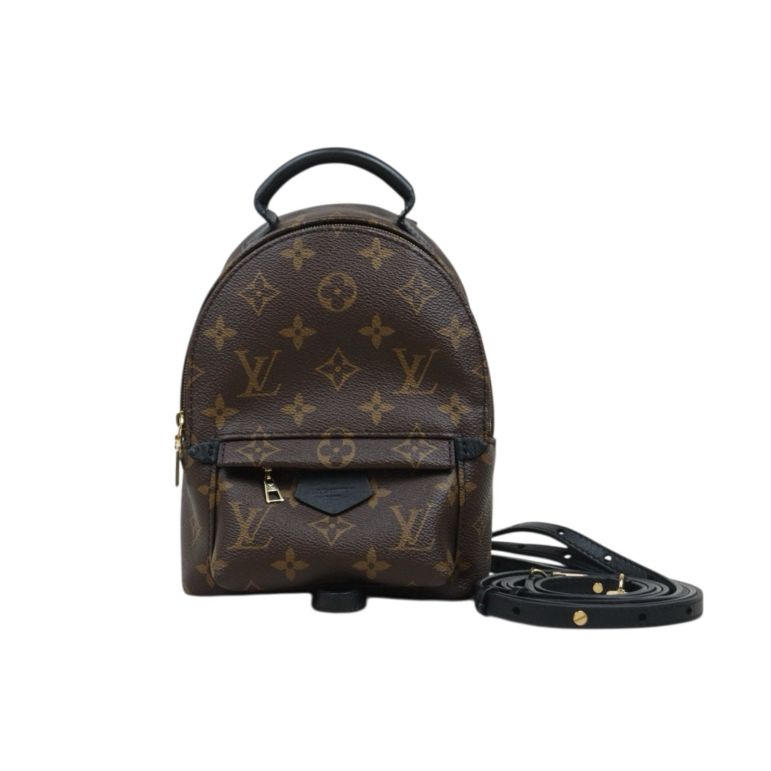Very Good ( Rank A) ｜  LV Monogram Coated Canvas Mini Palm Springs Backpack｜25082207