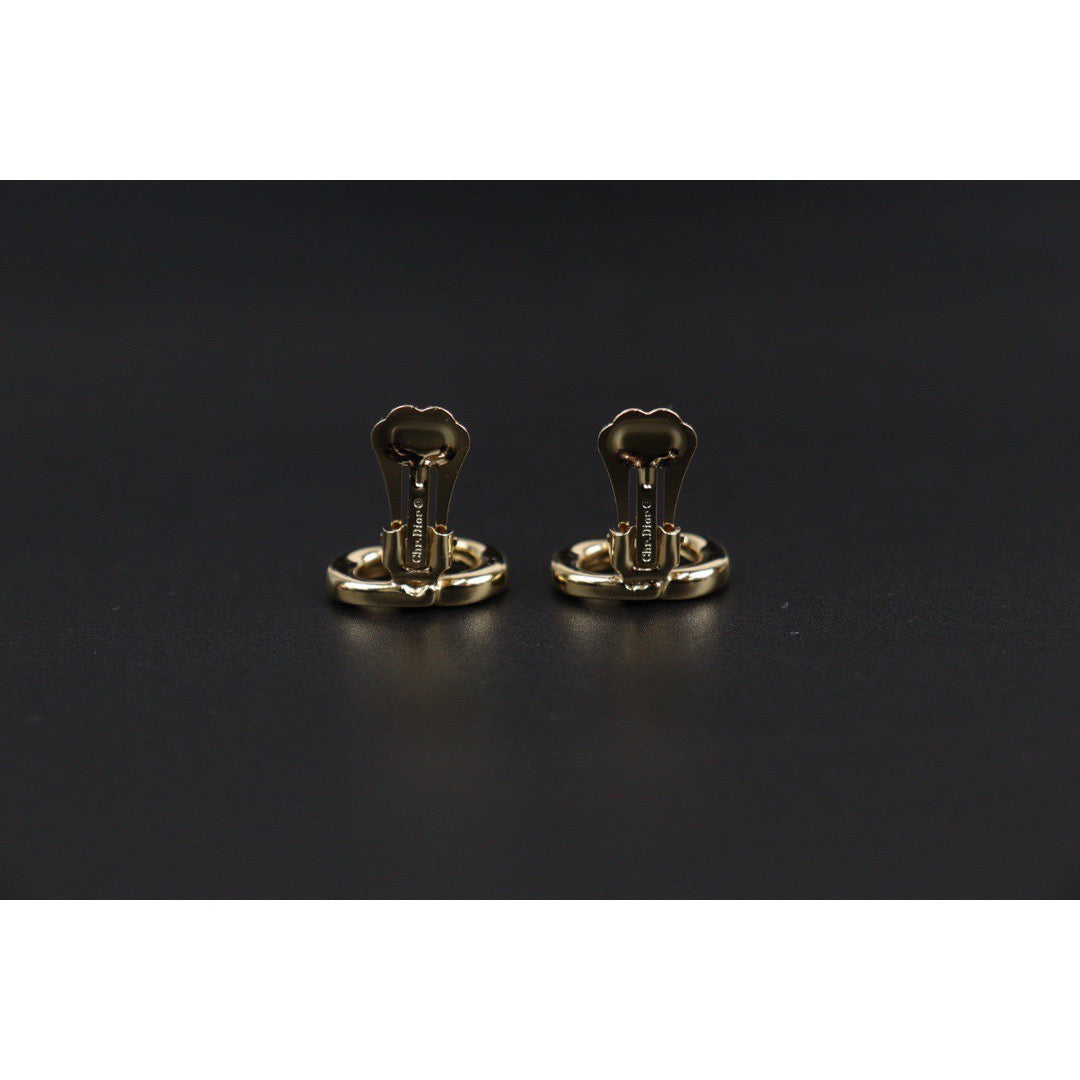 Rank A ｜ Dior CD Earring Gold Plated｜23113009