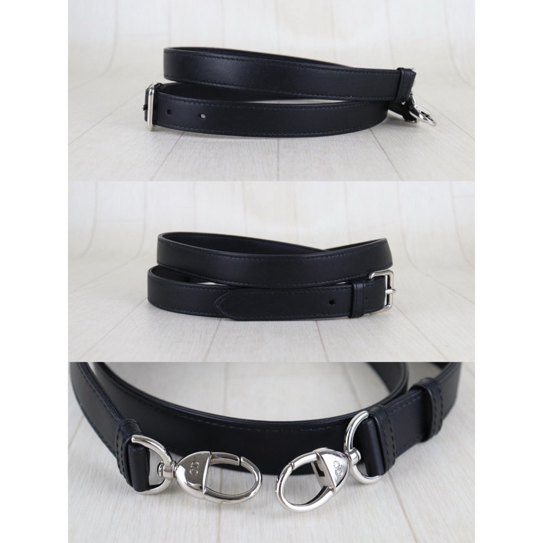 Very Good ( Rank A) ｜  Dior Lady Dior Lamb Skin 2WAY Handbag Shoulder Bag  Black  ｜S26012906