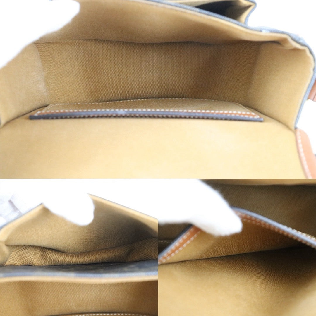 Include Entrupy Certificate of Authenticity｜Good ( Rank AB) ｜ CELINE Macadam Triomphe Cross Body Shoulder Bag Current Model｜S26090729