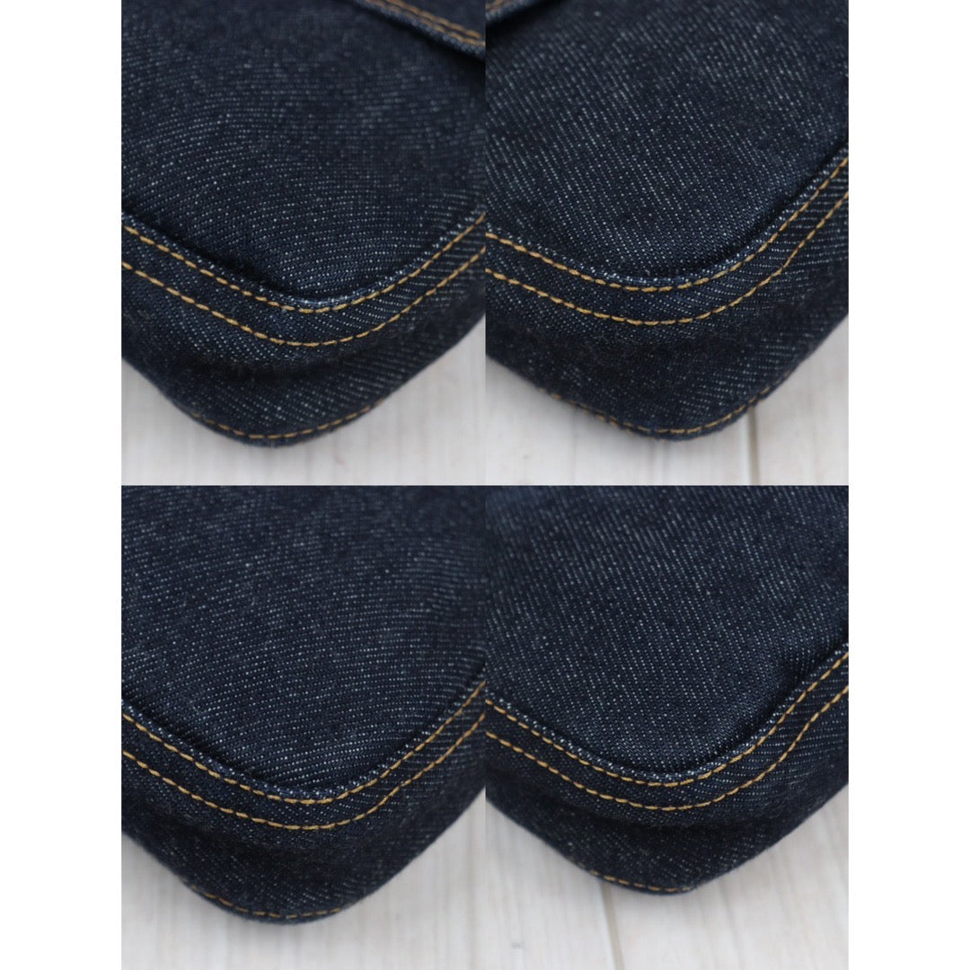 Rank AB ｜  FENDI Denim Baguette Shoulder Bag  ｜24040911