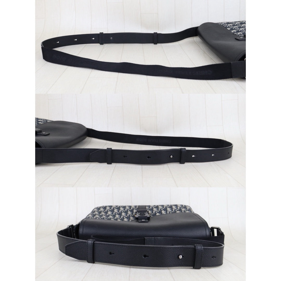 Very Good ( Rank A)｜   Dior Trotter Obilque Jacquard Saddle Shoulder Bag ｜S25090101