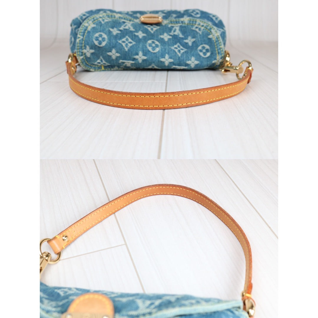Rank AB | LV Monogram Denim Shoulder Bag |S24070903 Rank AB | LV Monogram Denim Shoulder Bag |S24070903