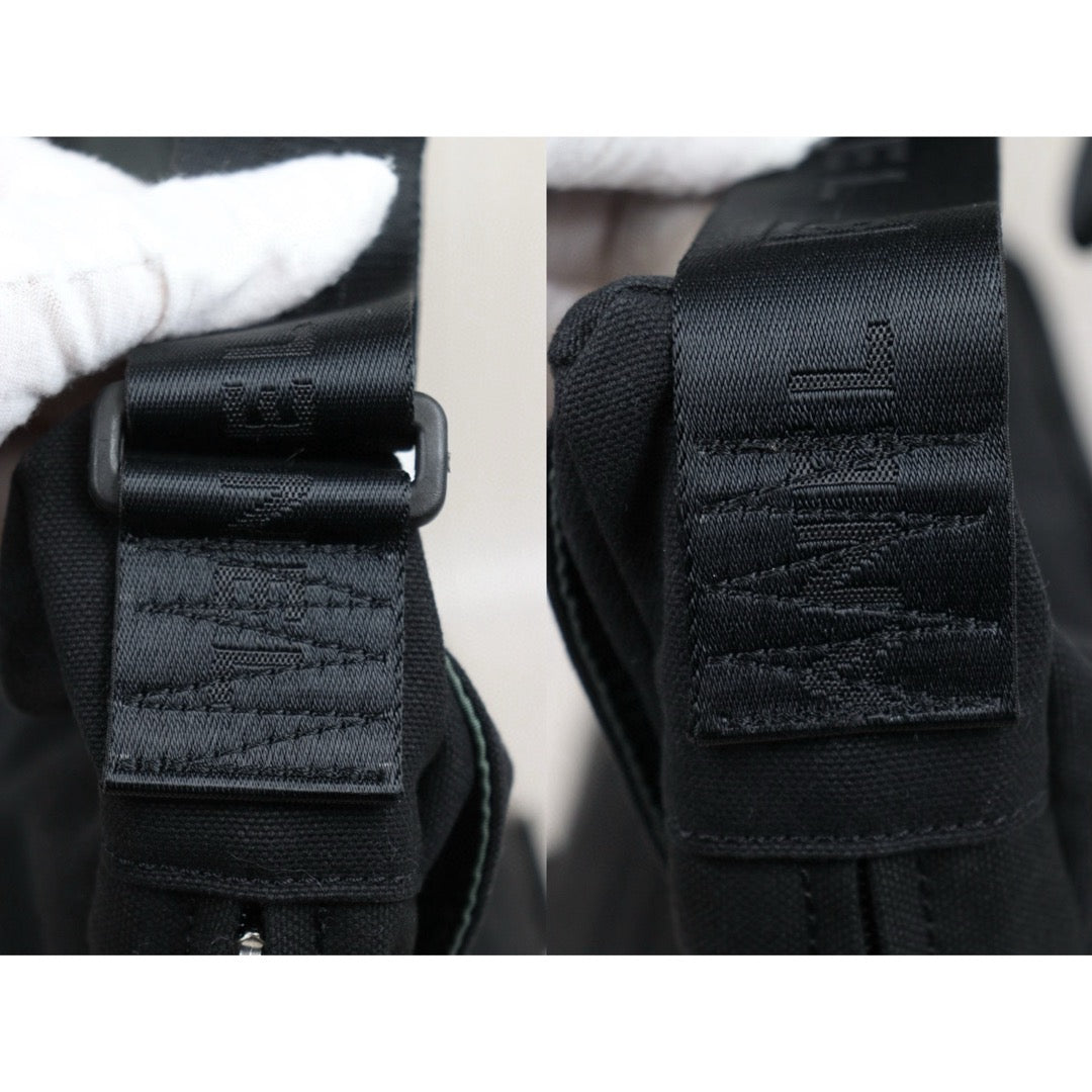 Good ( Rank AB)｜ CHANEL Coco Mark  Sports Line Canvas Shoulder Bag Black Made In 2003～2004 Year｜25042418