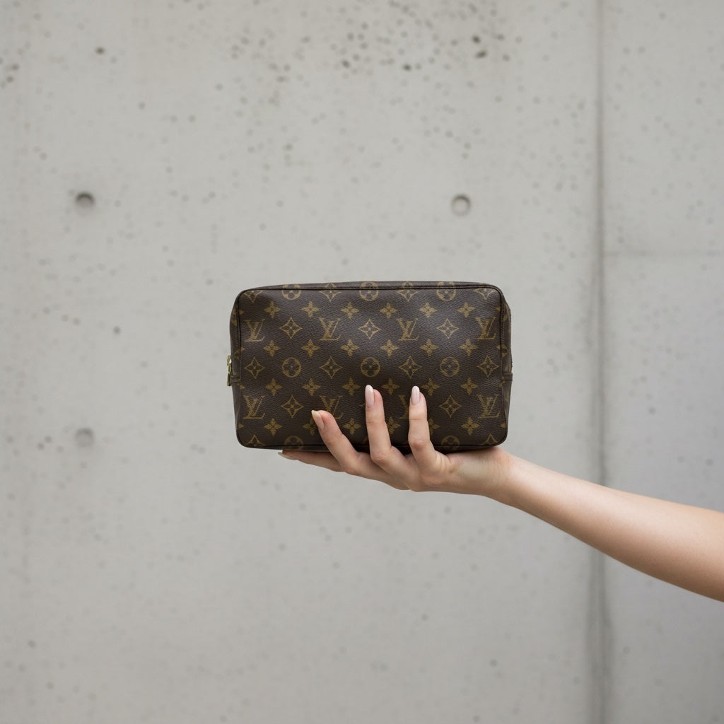 Include Entrupy Certificate of Authenticity｜Very Good ( Rank A)｜Louis Vuitton Truth Toilet 28 Monogram Makeup Pouch｜26051805