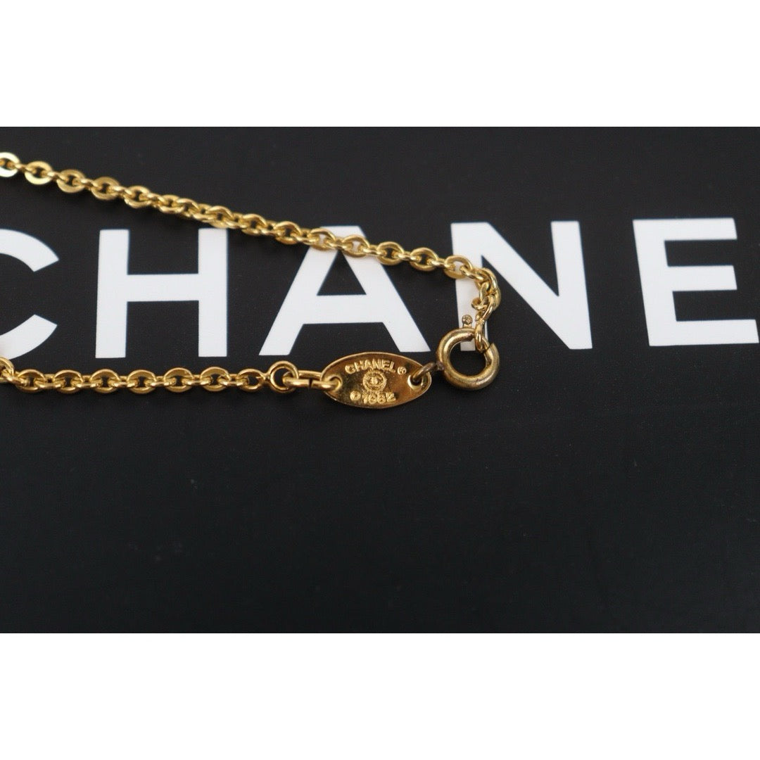 Good ( Rank AB) ｜CHANEL COCO 24K Gold Plated Necklace  ｜24100415