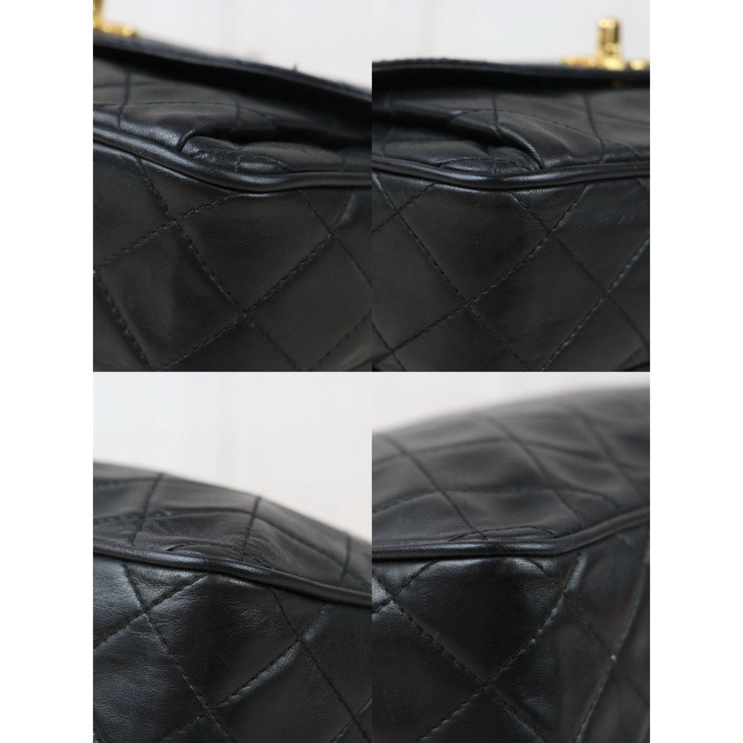 Good ( Rank AB)｜ CHANEL Lamb Skin Shoulder Bag Black  Made in 1991-1994Year ｜24080115