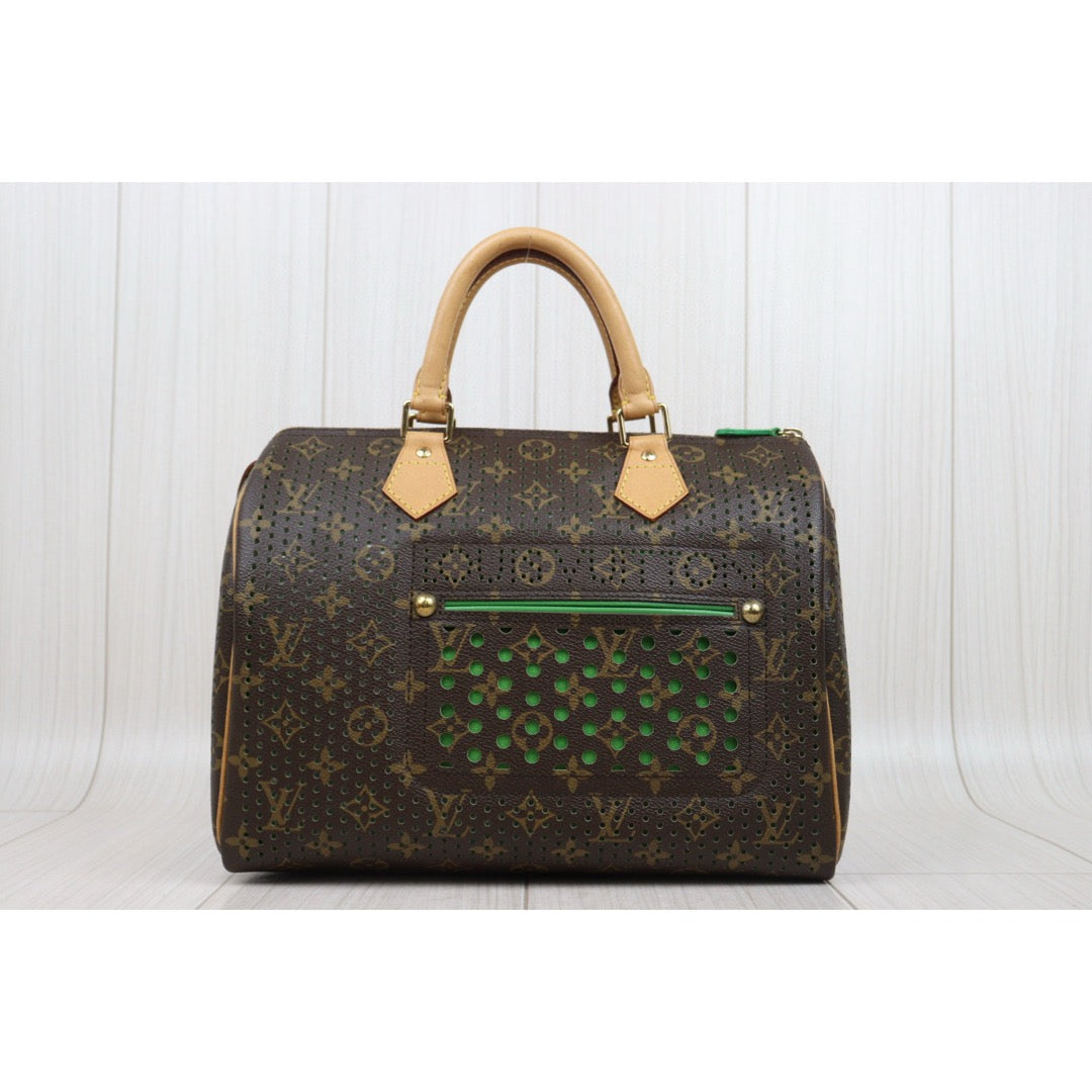 Good ( Rank AB) ｜ LV Monogram Hollow Design  Speedy 30 Hand Bag Green Limited edition｜25051902