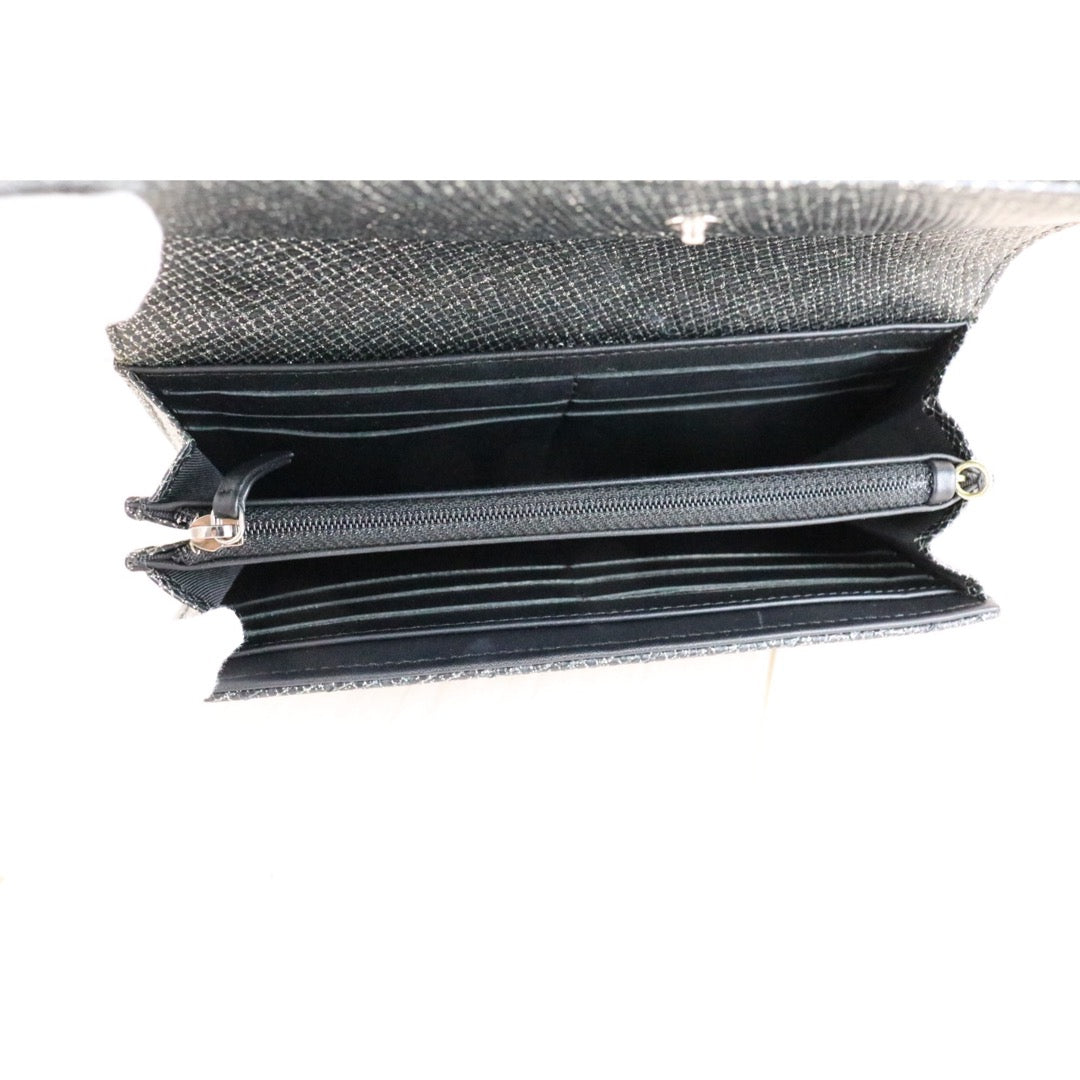 Excellent（Rank SA）｜CHANEL 2013 Earth Series Limited Edition Black Long Wallet Made In 2014 Year｜X25060309