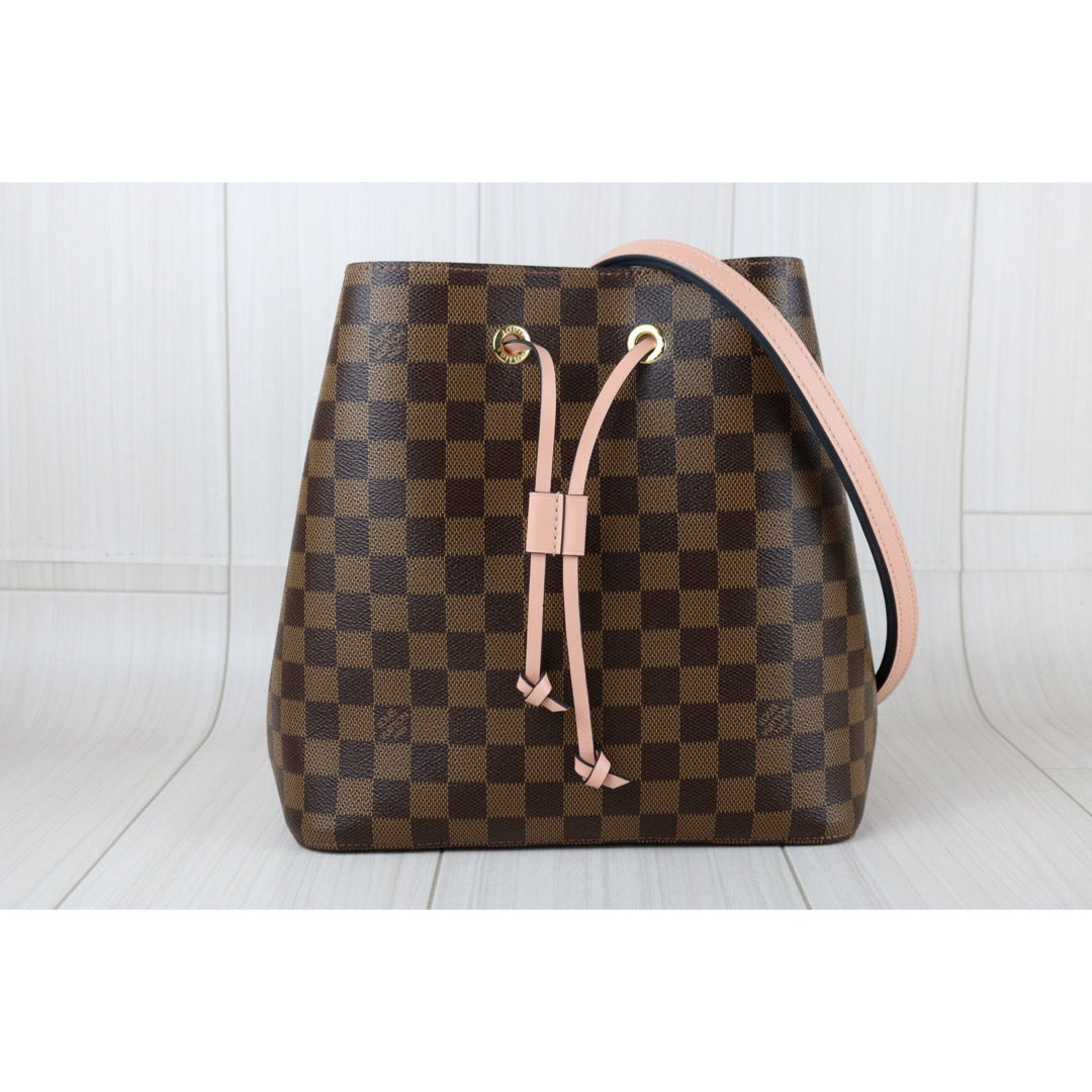 Very Good ( Rank A) ｜ LV Damier Neo Noe Shoulder Bag Pink IC Chips Model｜X25051603