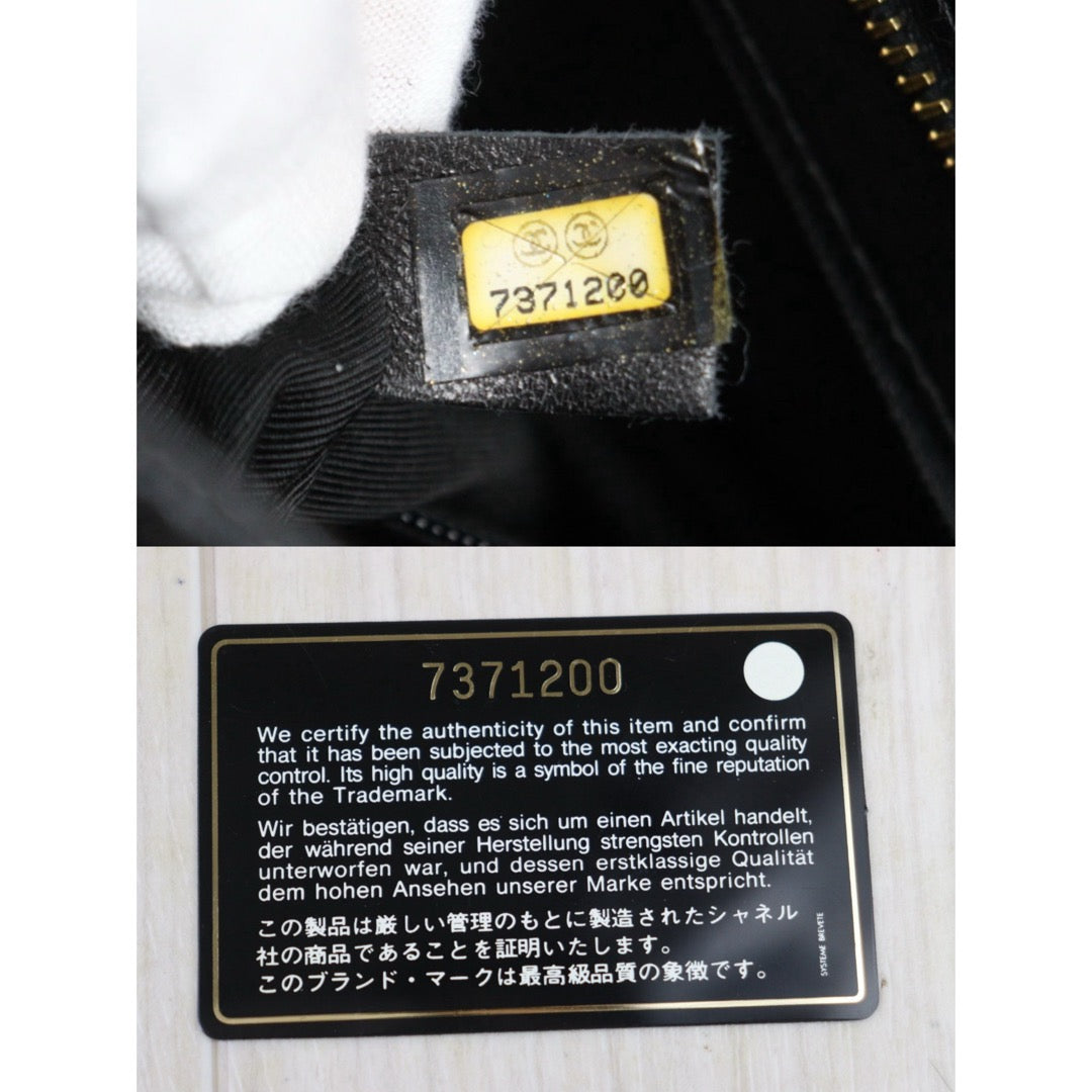 Very Good ( Rank A)｜ CHANEL Caviar Skin Calf Leather Tote Bag Black Made In 2002～2003Year｜25121005