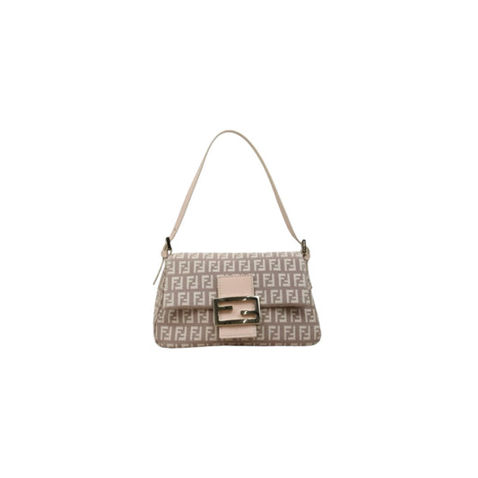 Very Good ( Rank A)｜ FENDI Zucca Mamma Baguette Shoulder Bag  Gold Hardware Pink｜25090506