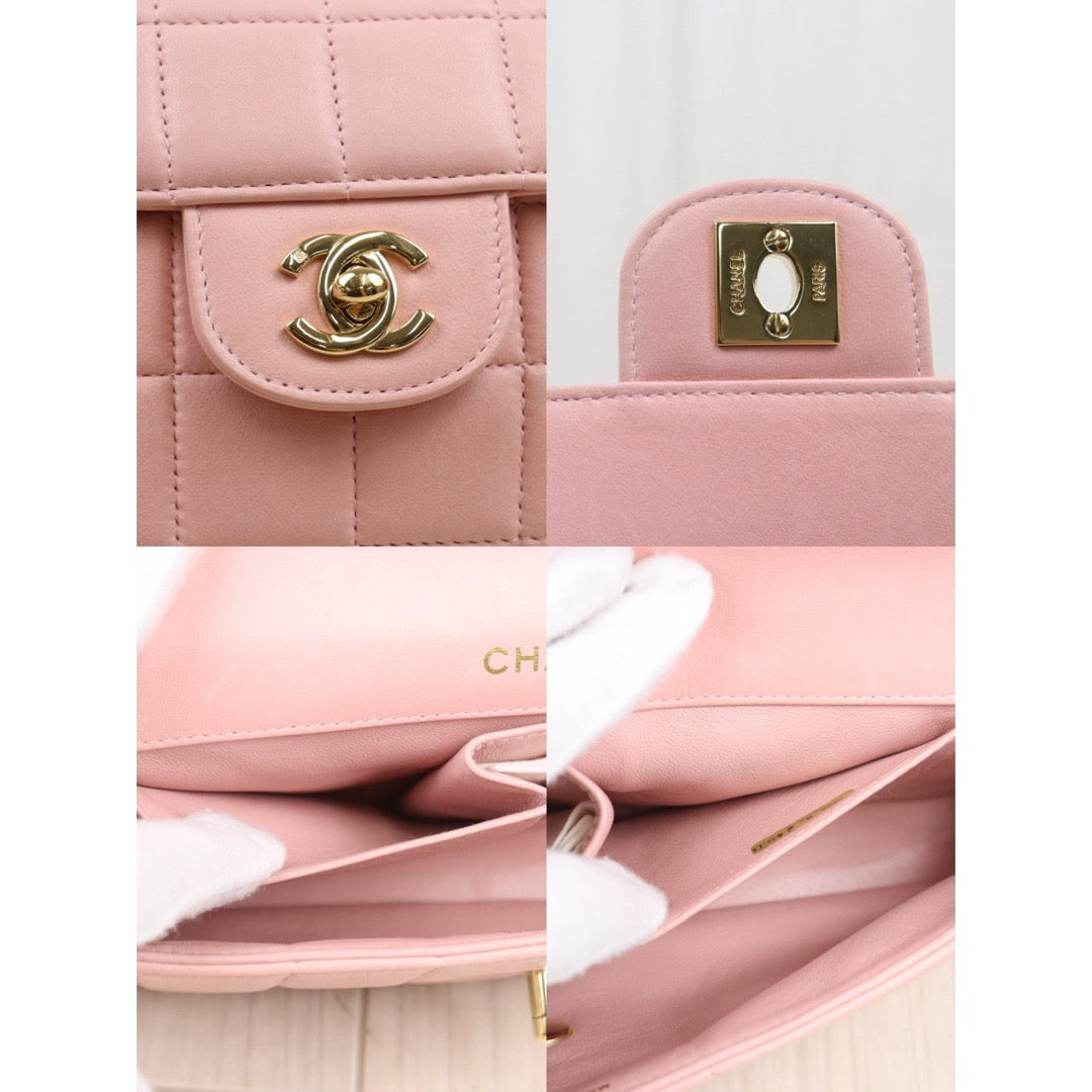 Very Good ( Rank A) ｜ CHANEL  Lambskin Shoulder Bag Pink Made In 2003～2004Year｜25060308