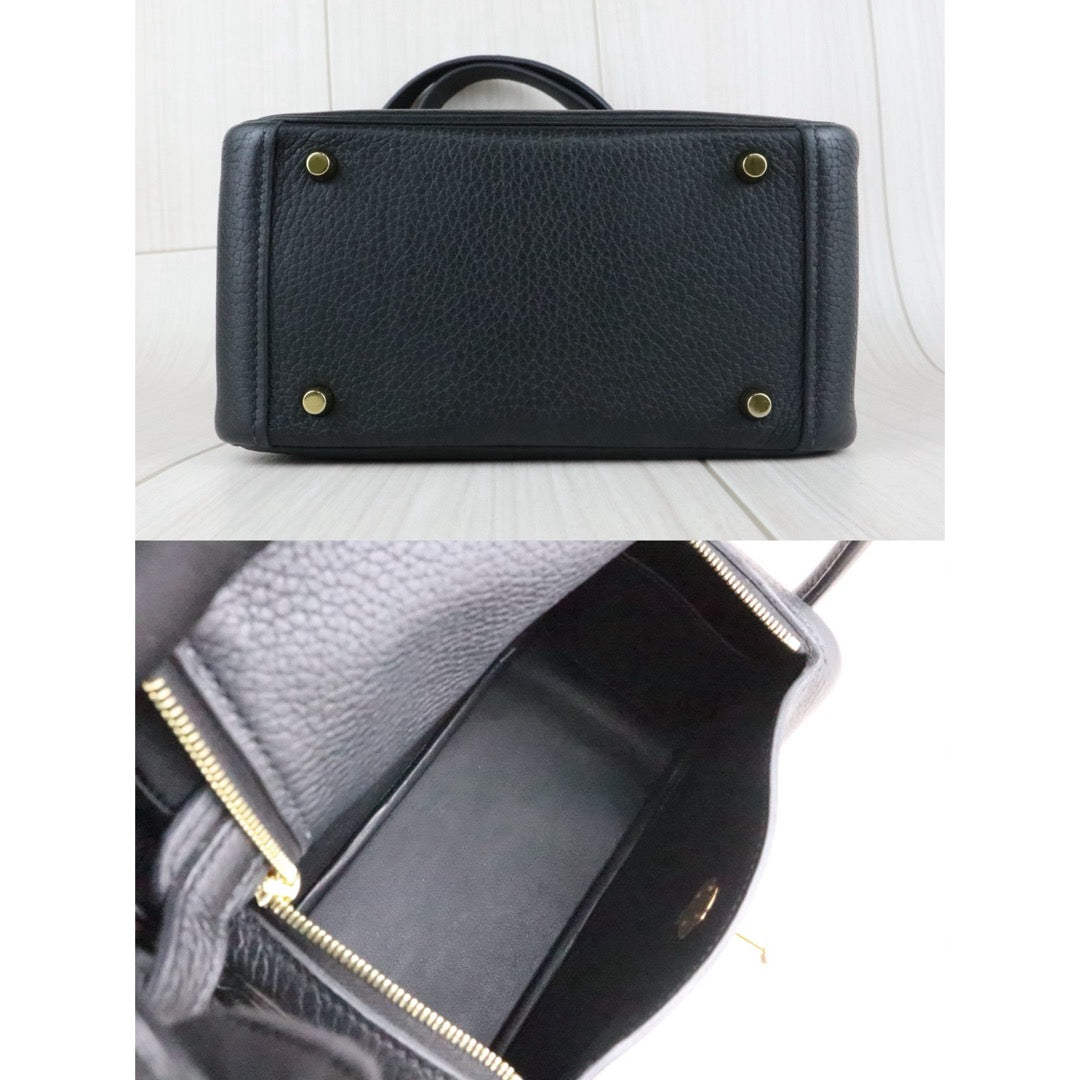 Very Good ( Rank A)｜ Hermes Mini Lindy TC Leather Golden Hardware Shoulder Bag Z stamp Made In 2021Year  ｜W25110602