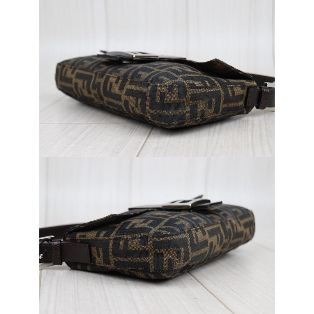 Rank A ｜ FENDI Zucca Mamma Baguette Shoulder Bag ｜23113004