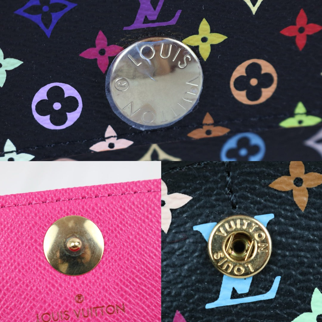 Include Entrupy Certificate of Authenticity｜Excellent（Rank SA）｜Full Set  Louis Vuitton Monogram Multicolor Portofeuil Sara Long Style Wallet ｜X26041106