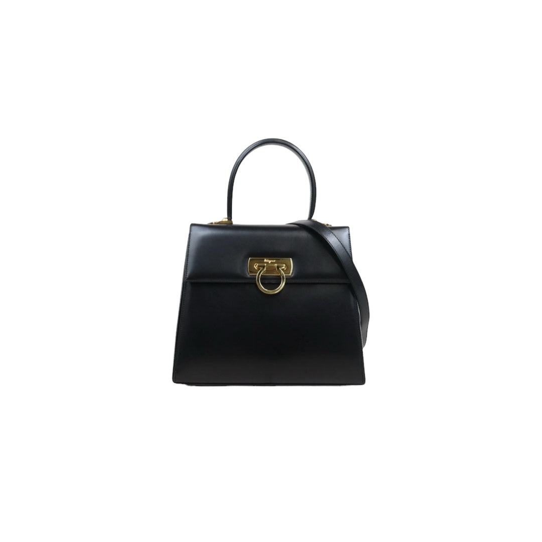 Very Good ( Rank A)｜Ferragamo Gancini 2WAY Handbag Shoulderbag GM｜25081407