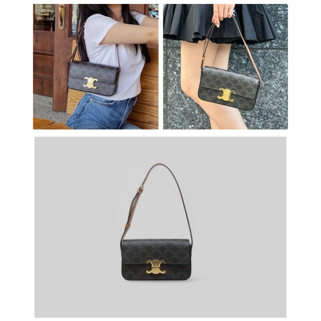 Very Good ( Rank A)｜ CELINE Macadam Shoulder Bag ｜B25030103