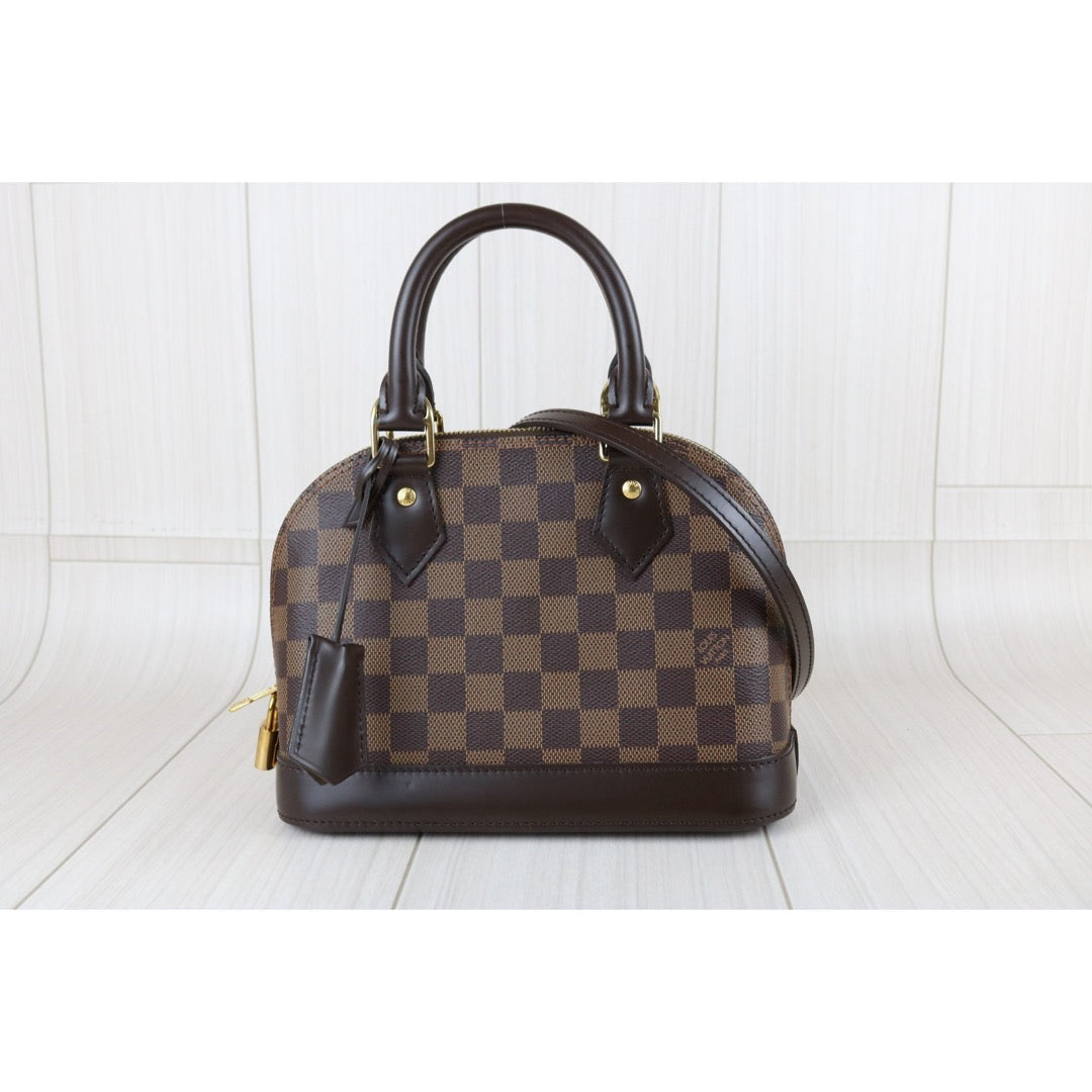Include Entrupy Certificate of Authenticity｜Excellent（Rank SA）｜Louis Vuitton Damier Alma BB HandBag Shoulder Bag｜S26040816