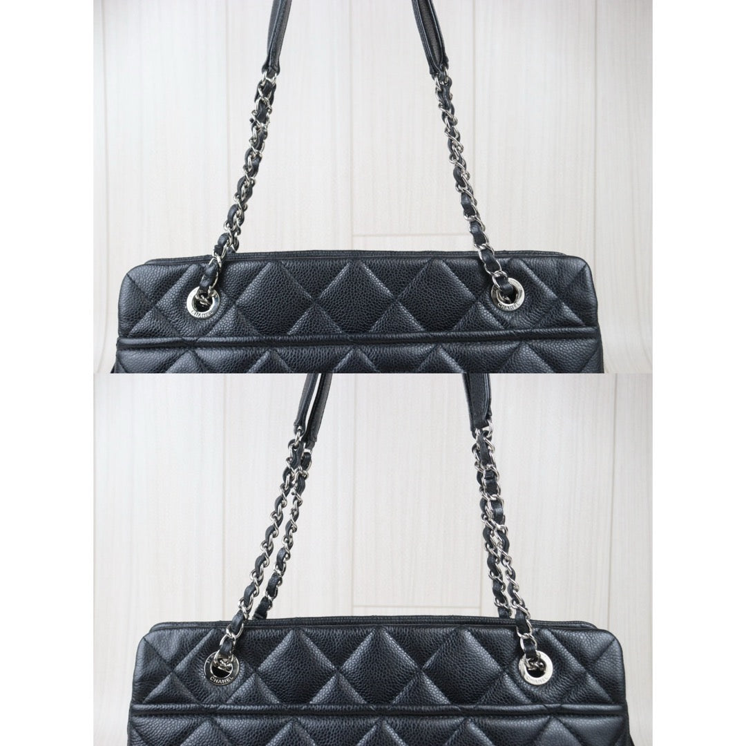 Good ( Rank AB)
｜ CHANEL Caviar Skin Leather Calf Leather Tote Bag Black Made In 2013～2014Year｜Y24082604