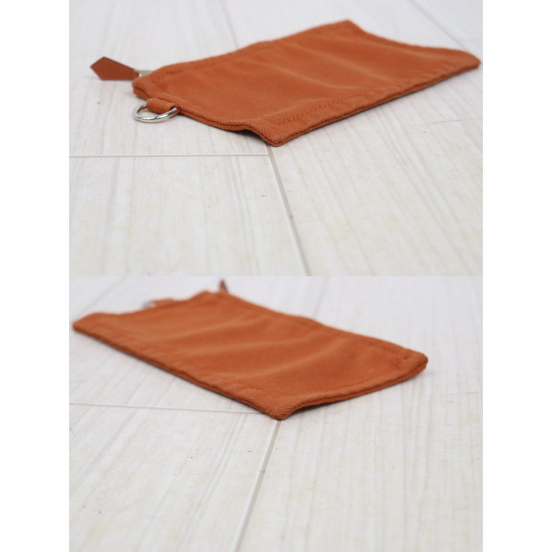 Good ( Rank AB)｜ HERMES Valparaiso Canvas Orange HandBag With Pouch｜P25082714