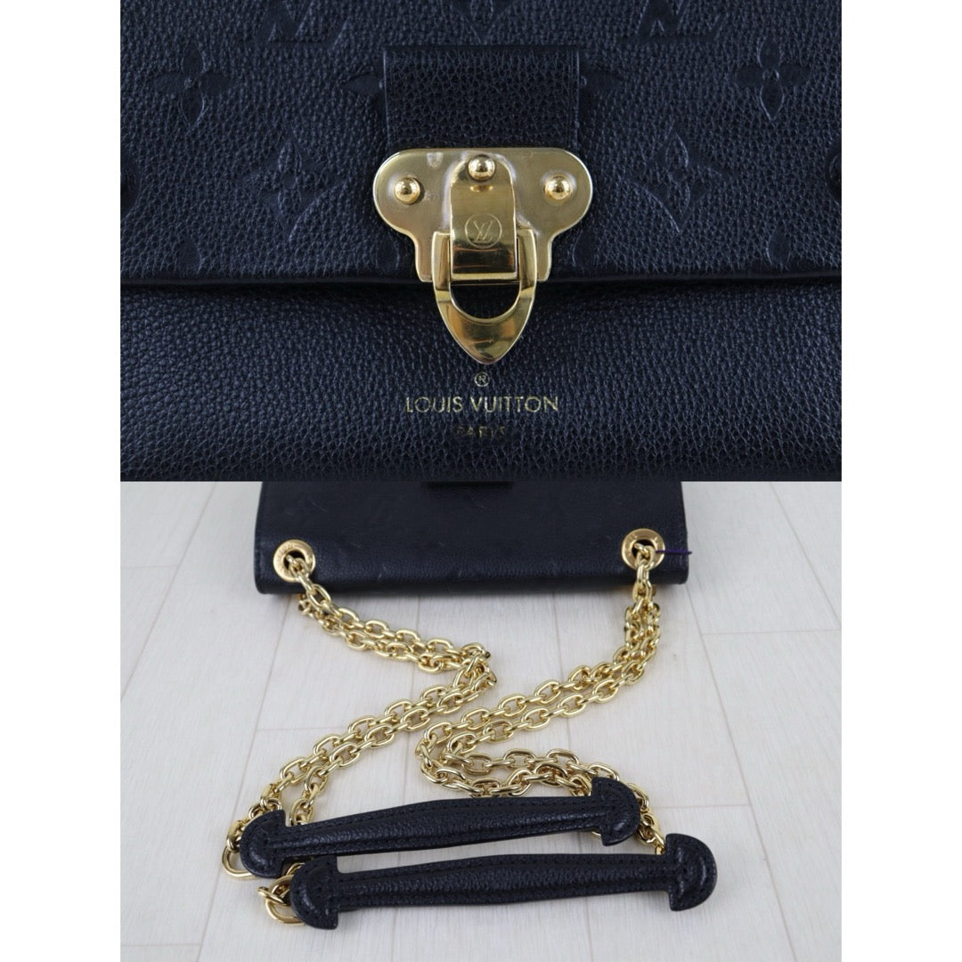 Include Entrupy Certificate of Authenticity｜Very Good ( Rank A) ｜Louis Vuitton Monogram Empreinte Vavin Leather Shoulder Bag Black IC Chips Model ｜S26051501