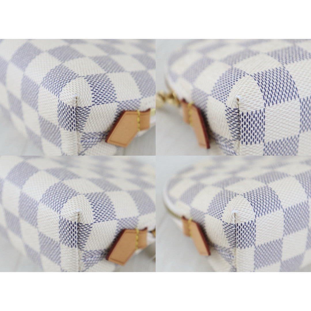 Include Entrupy Certificate of Authenticity｜Very Good ( Rank A)｜Louis Vuitton Azul Toilret Pouch ｜S26083018